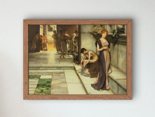 An Apodyterium by Lawrence Alma Tadema 1886, Wall Art Print, Fine Art Reproduction, Museum Quality Decor, Poster