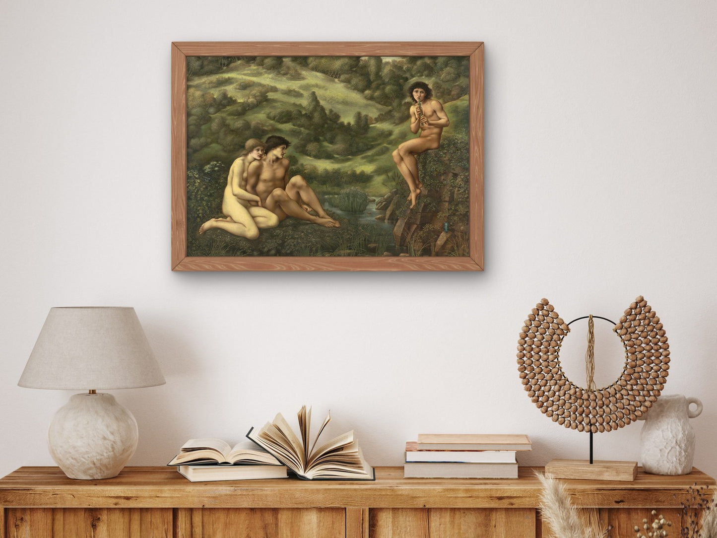 The Garden of Pan by Edward Burne Jones 1886, Wall Art Print, Fine Art Reproduction, Museum Quality Decor, Poster