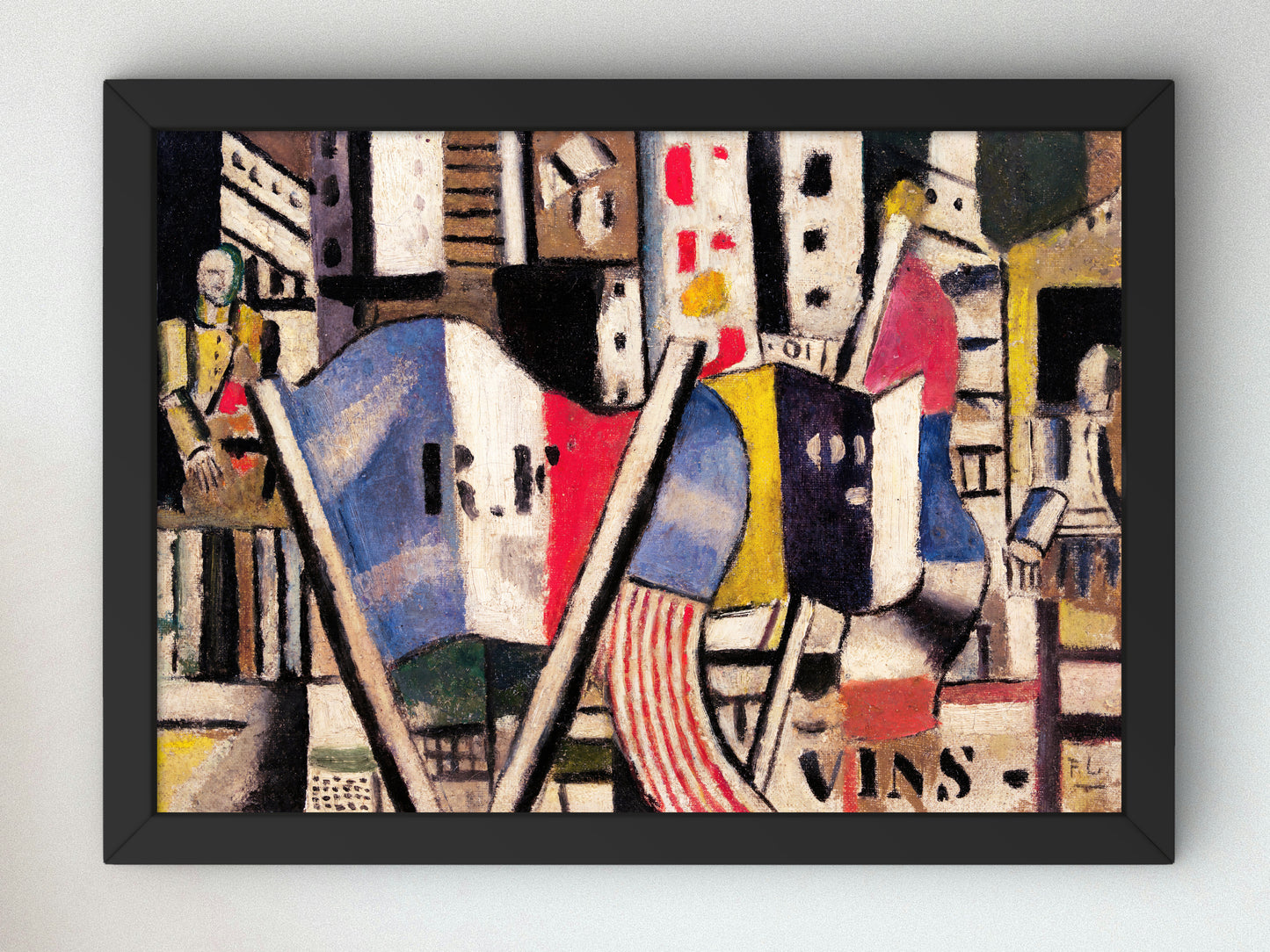 July 14, 1918 in Vernon by Fernand Léger 1918, Wall Art Print, Fine Art Reproduction, Museum Quality Decor, Poster