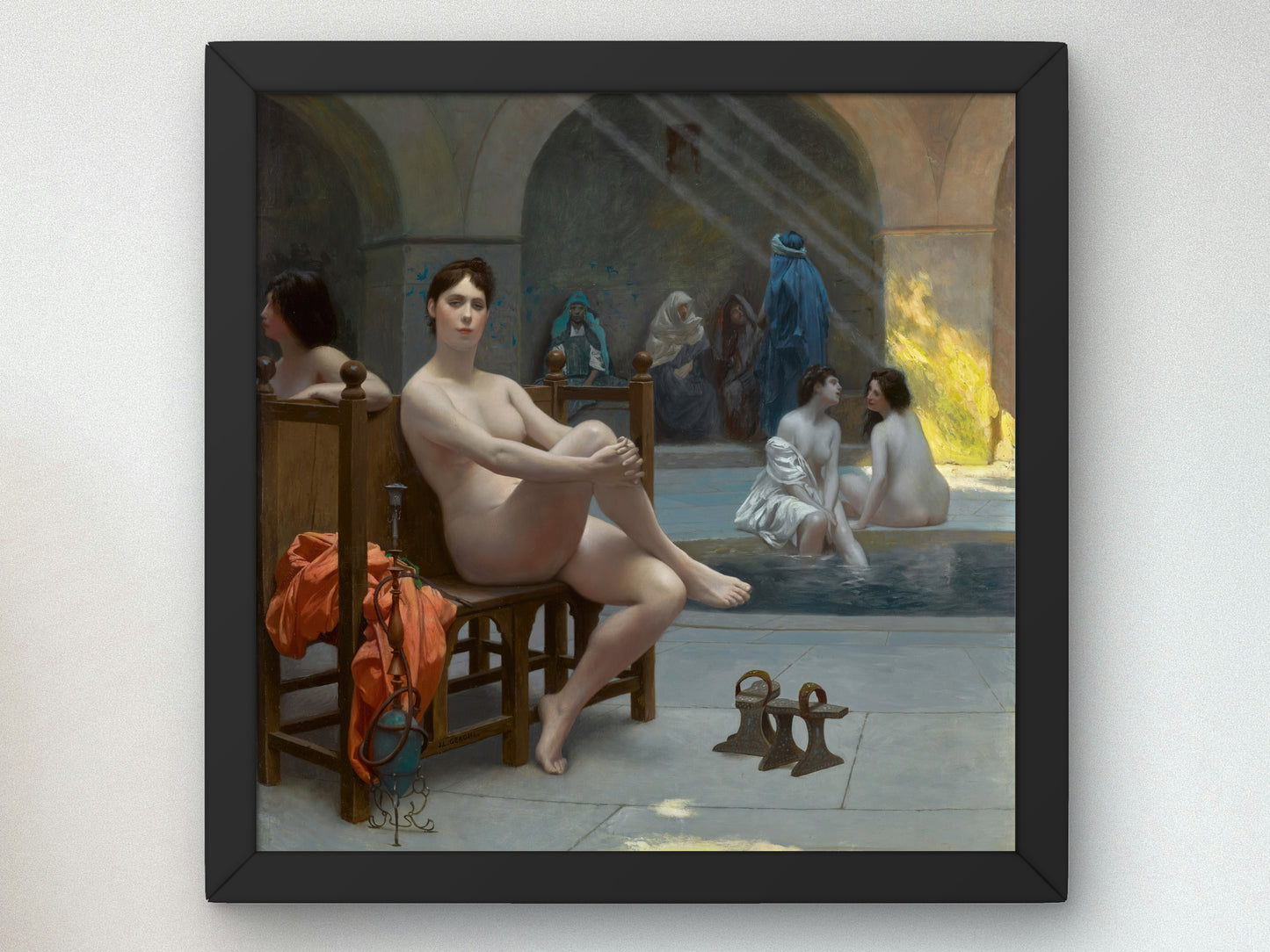 The Women's Bath by Jean Léon Gérôme 1880, Wall Art Print, Fine Art Reproduction, Museum Quality Decor, Poster