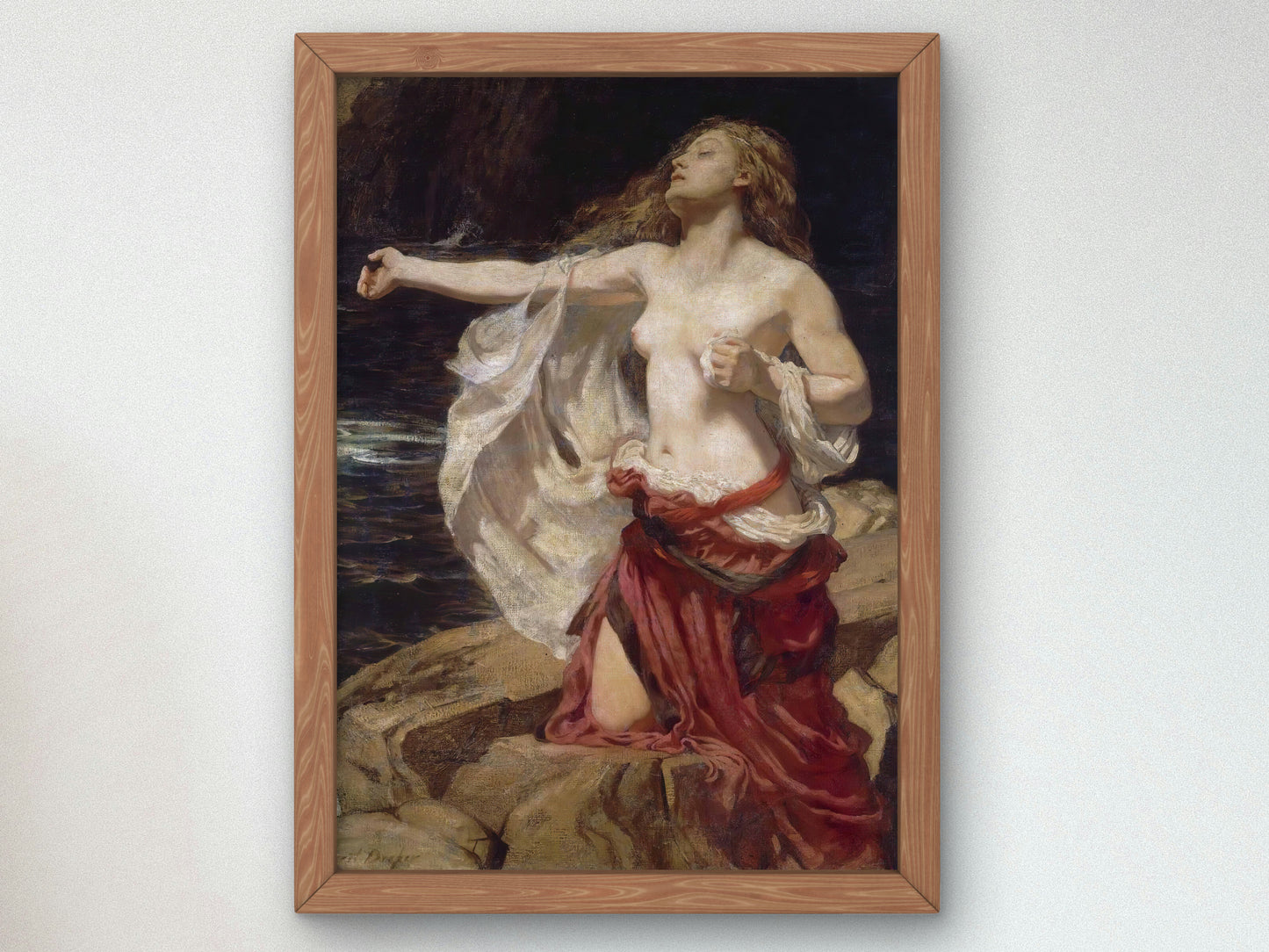 Ariadne by Herbert James Draper 1898, Wall Art Print, Fine Art Reproduction, Museum Quality Decor, Poster