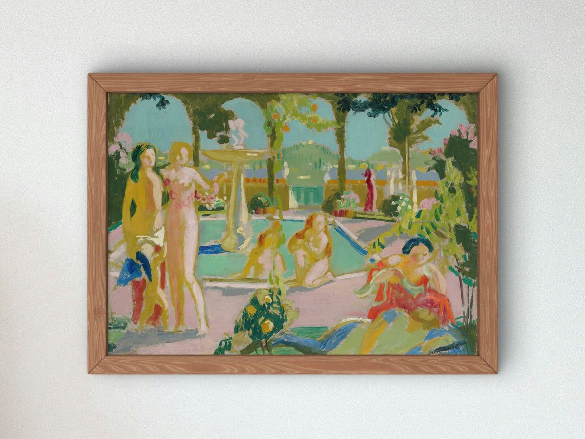 Les Jardins d'Armide by Maurice Denis 1908, Wall Art Print, Fine Art Reproduction, Museum Quality Decor, Poster