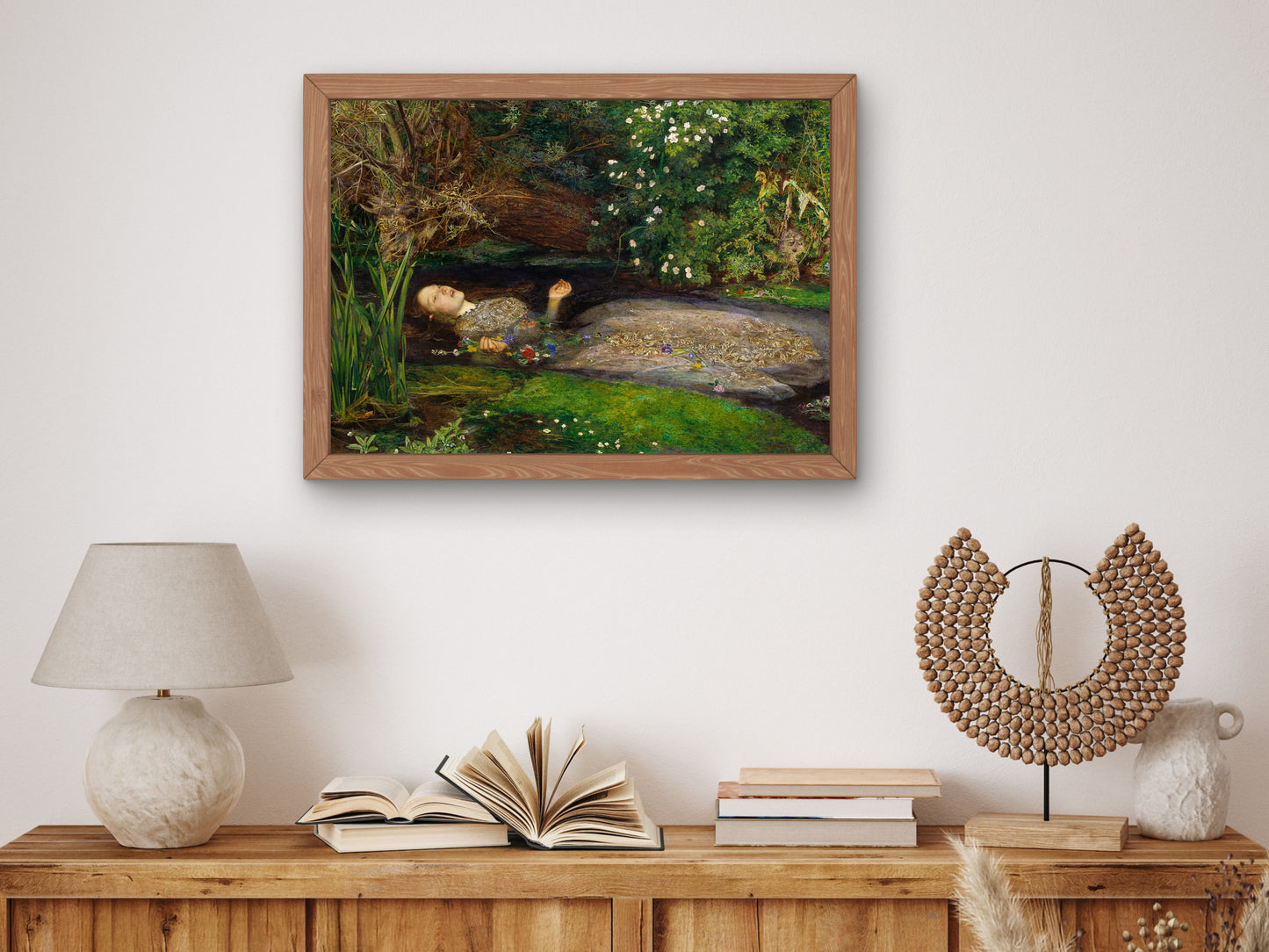 Ophelia by John Everett Millais 1852, Wall Art Print, Fine Art Reproduction, Museum Quality Decor, Poster