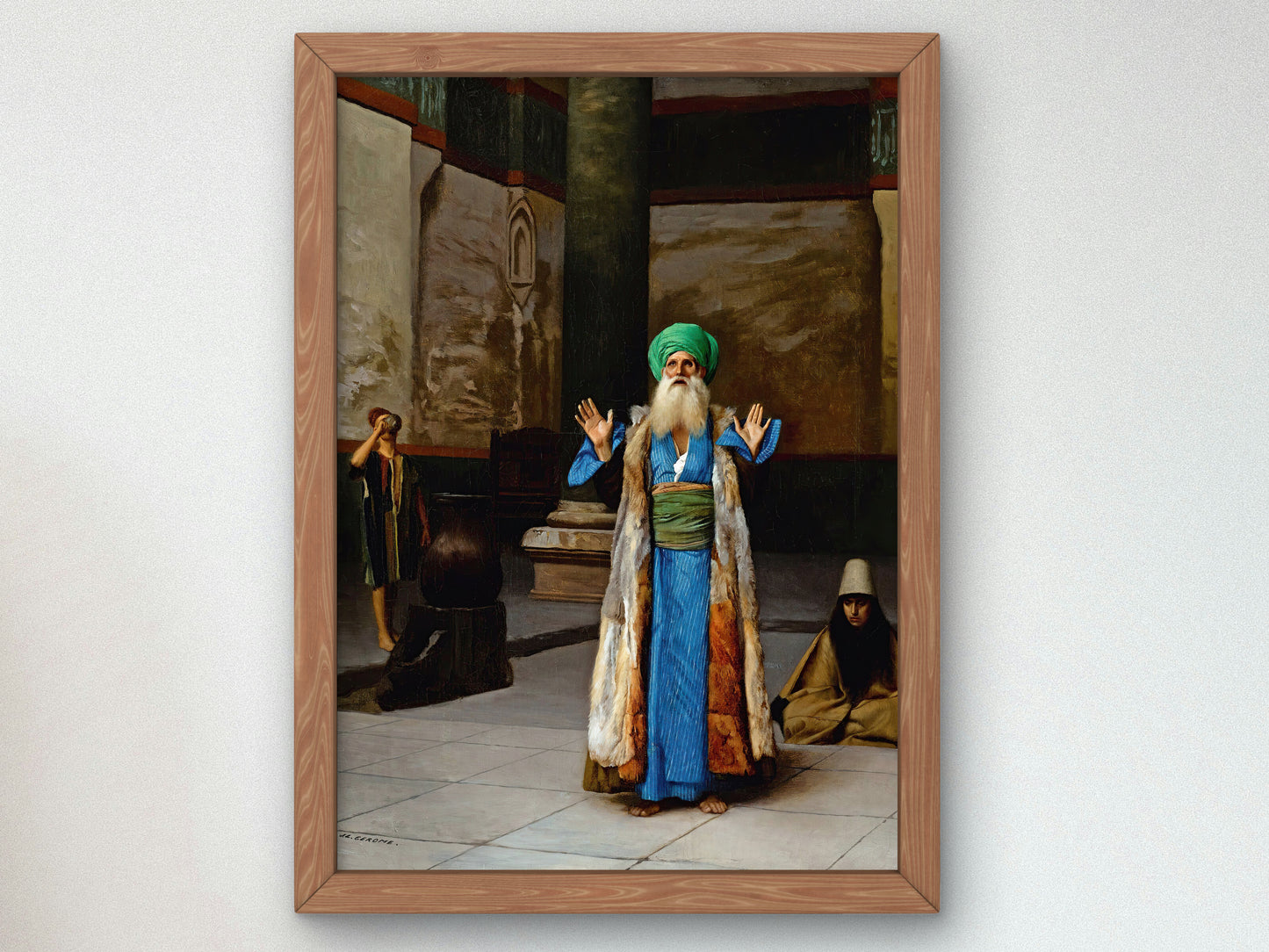A Sultan at Prayer by Jean Leon Gerome, Wall Art Print, Fine Art Reproduction, Museum Quality Decor, Poster