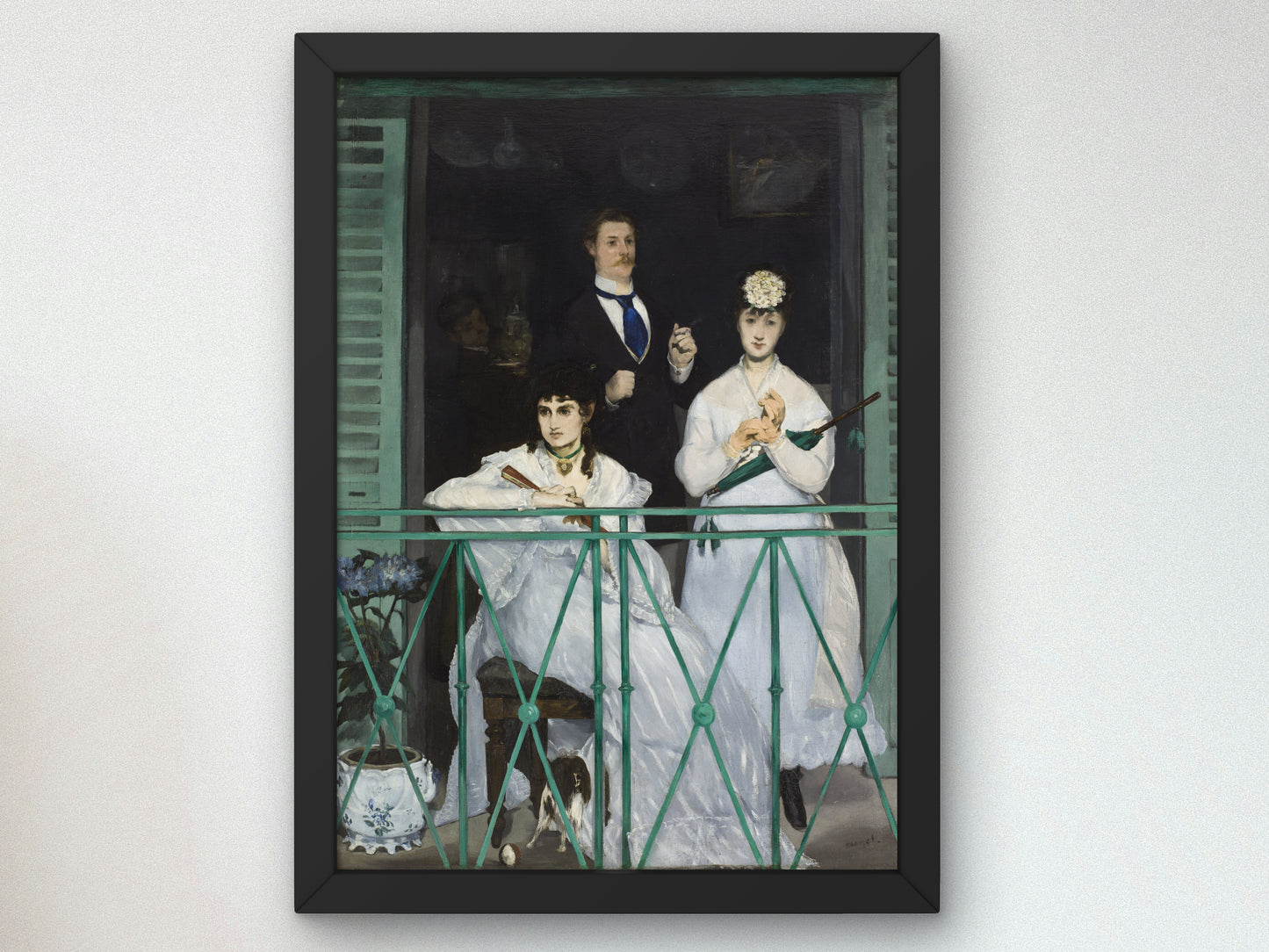 The Balcony by Édouard Manet 1869, Wall Art Print, Fine Art Reproduction, Museum Quality Decor, Poster