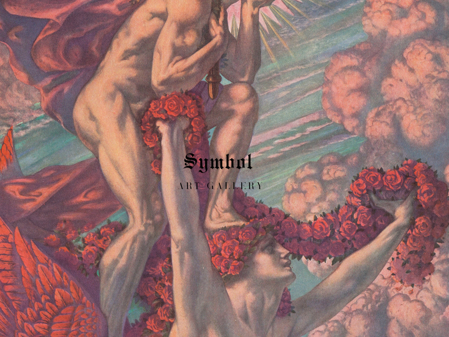 The Victorious Genius by Jean Delville, Wall Art Print, Fine Art Reproduction, Museum Quality Decor, Poster