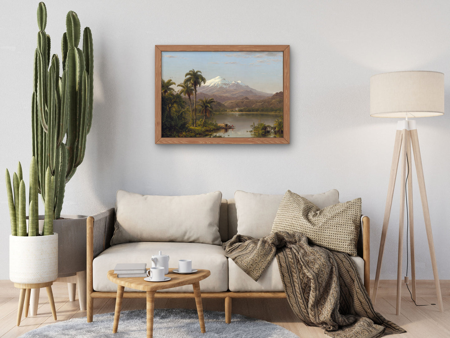 Tamaca Palms by Frederic Edwin Church 1854, Wall Art Print, Fine Art Reproduction, Museum Quality Decor, Poster