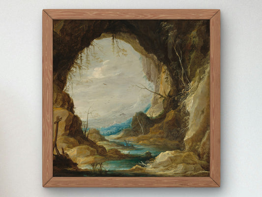 Vista from a Grotto by David Teniers the Younger 1630, Wall Art Print, Fine Art Reproduction, Museum Quality Decor, Poster