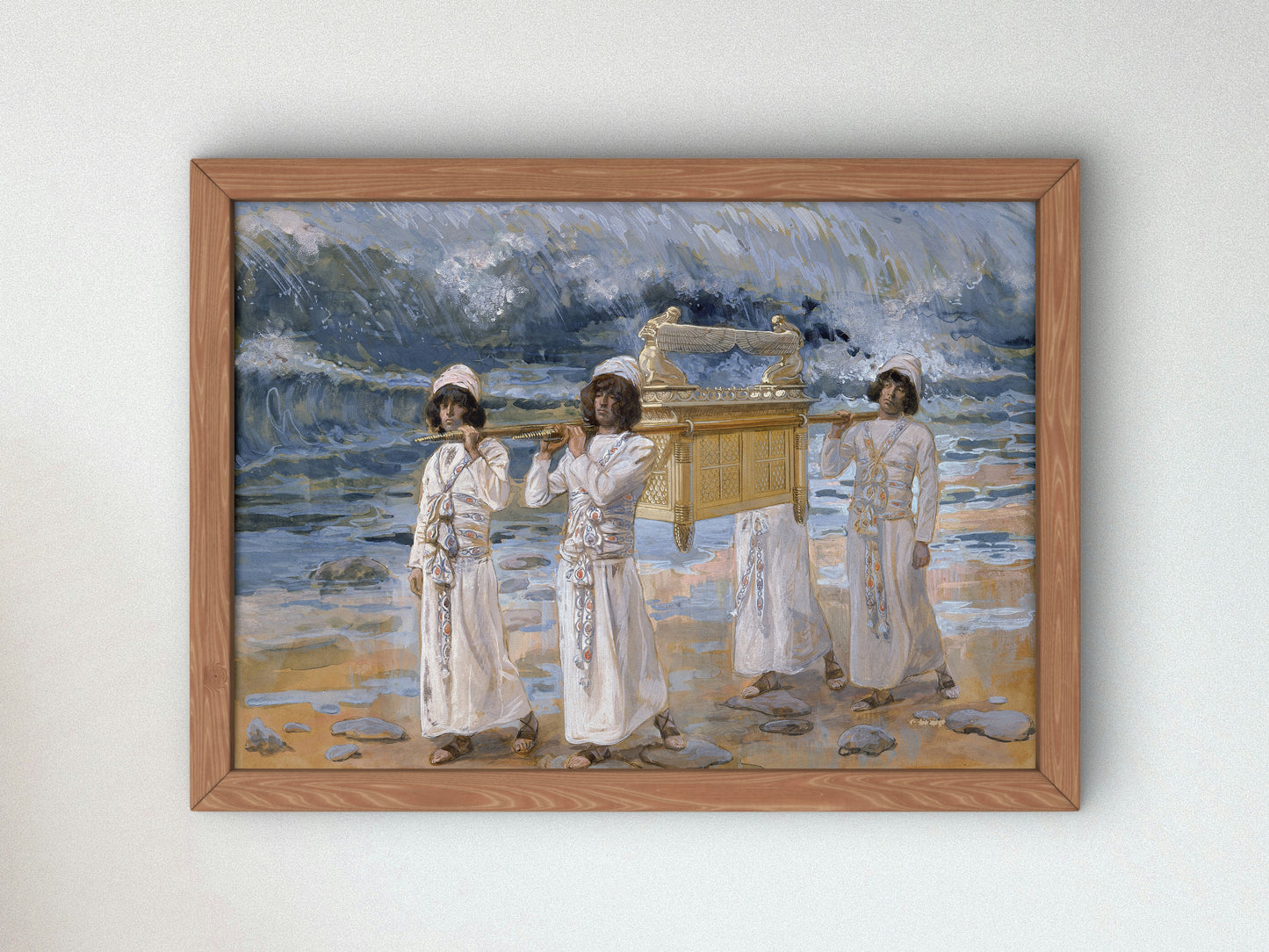 The Ark Passes Over the Jordan by James Tissot 1896, Wall Art Print, Fine Art Reproduction, Museum Quality Decor, Poster