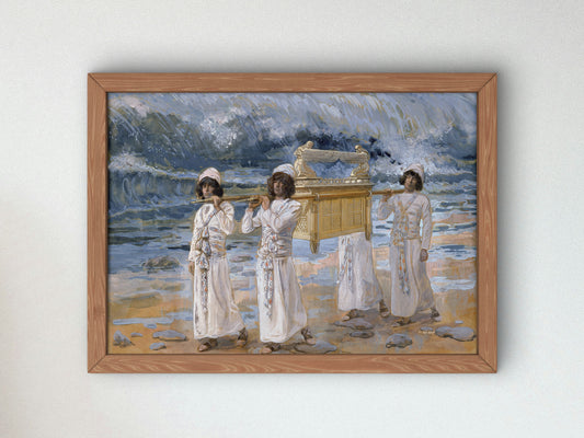 The Ark Passes Over the Jordan by James Tissot 1896, Wall Art Print, Fine Art Reproduction, Museum Quality Decor, Poster