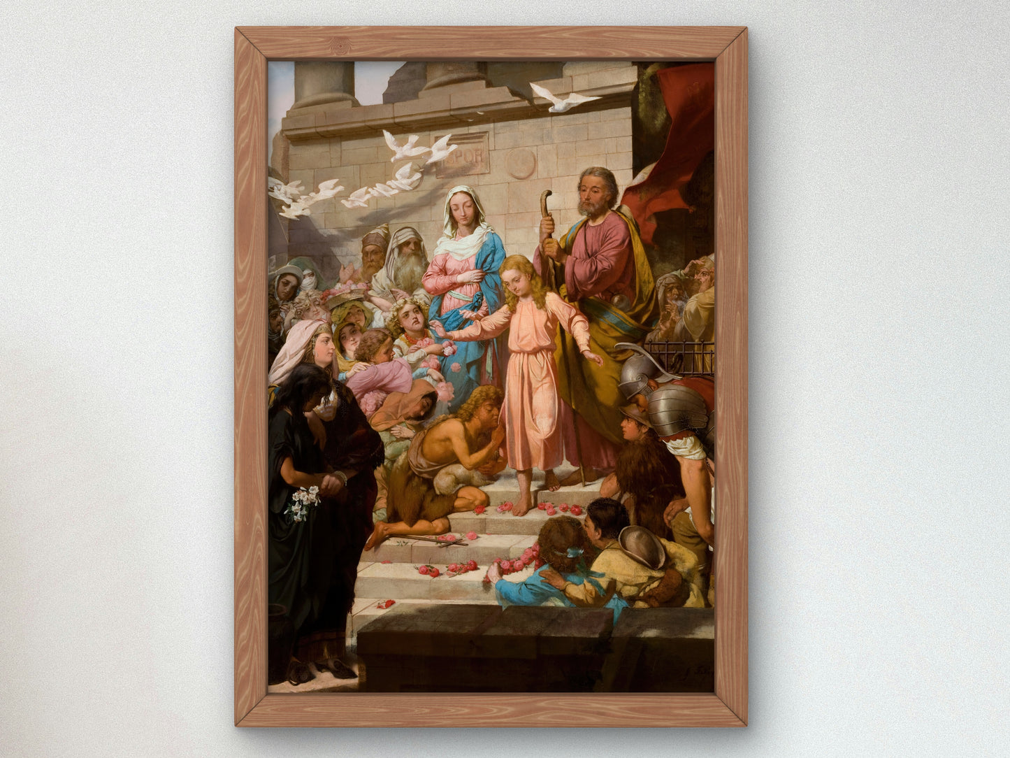 Christ Leaving the Temple by Feliks Wygrzywalski 1870, Wall Art Print, Fine Art Reproduction, Museum Quality Decor, Poster