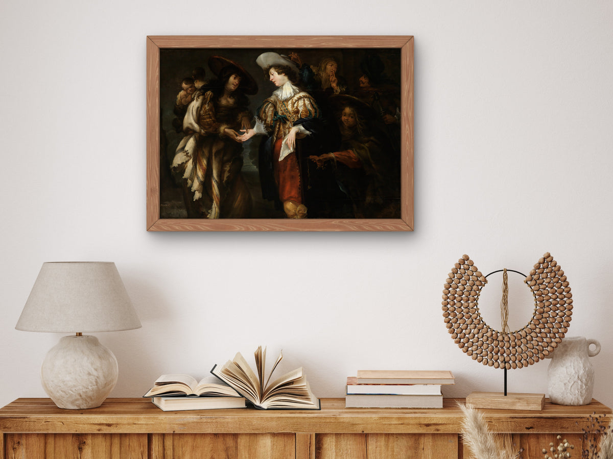 The Fortune Teller by Jan Cossiers 1635, Wall Art Print, Fine Art Reproduction, Museum Quality Decor, Poster