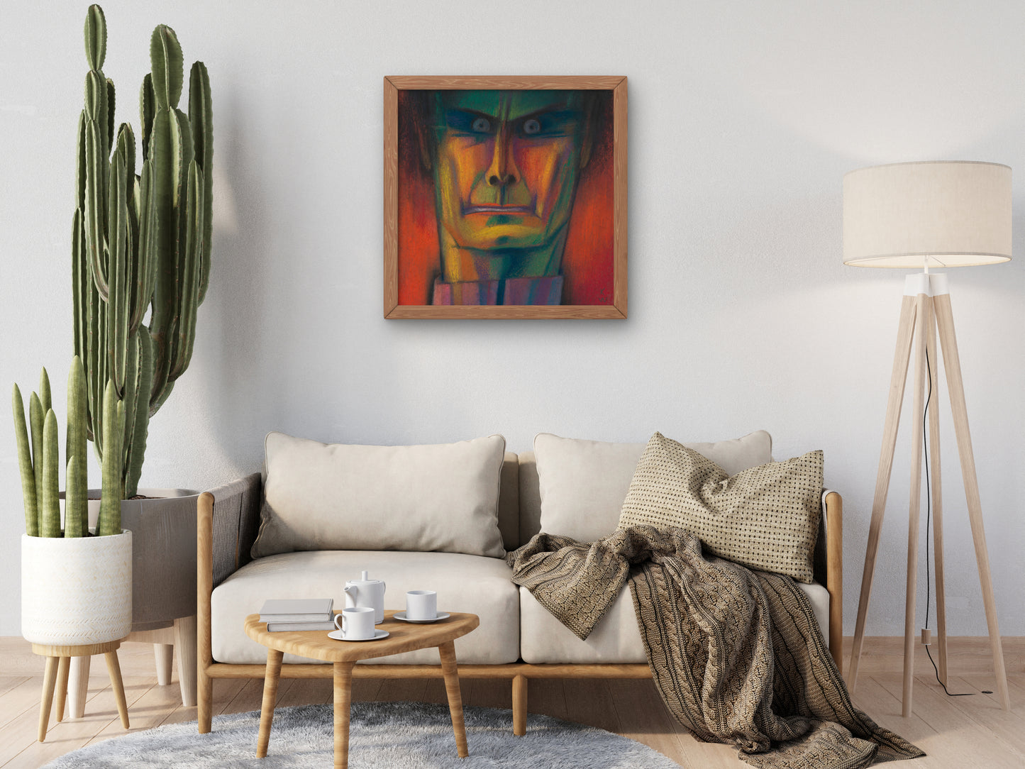 Male Portrait by Karl Wiener 1939, Wall Art Print, Fine Art Reproduction, Museum Quality Decor, Poster