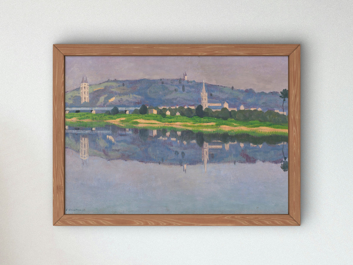Oudon sur Loire by Félix Vallotton 1923, Wall Art Print, Fine Art Reproduction, Museum Quality Decor, Poster
