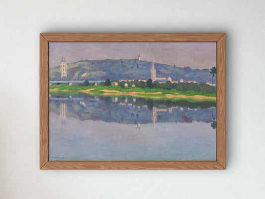 Oudon sur Loire by Félix Vallotton 1923, Wall Art Print, Fine Art Reproduction, Museum Quality Decor, Poster