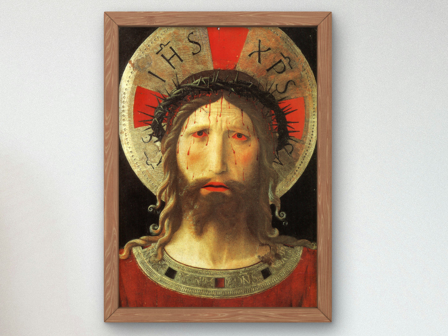 Christ Crowned with Thorns by Fra Angelico 1438, Wall Art Print, Fine Art Reproduction, Museum Quality Decor, Poster