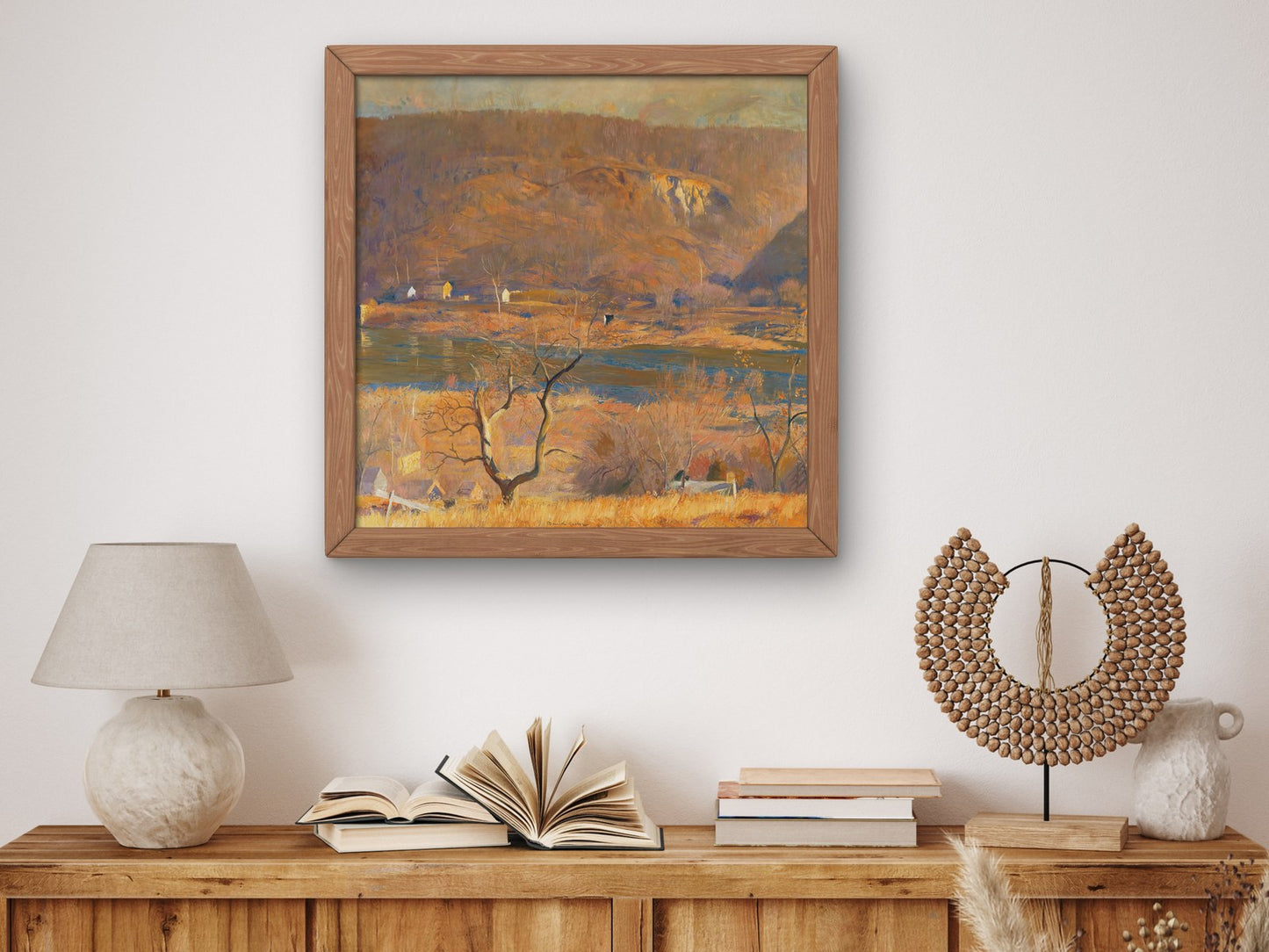 Over at Byram by Daniel Garber 1940, Wall Art Print, Fine Art Reproduction, Museum Quality Decor, Poster
