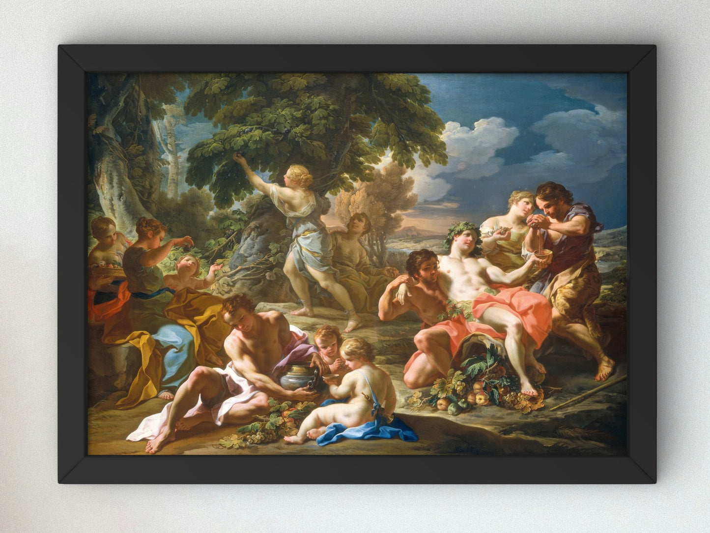 Autumn by Corrado Giaquinto 1740, Wall Art Print, Fine Art Reproduction, Museum Quality Decor, Poster