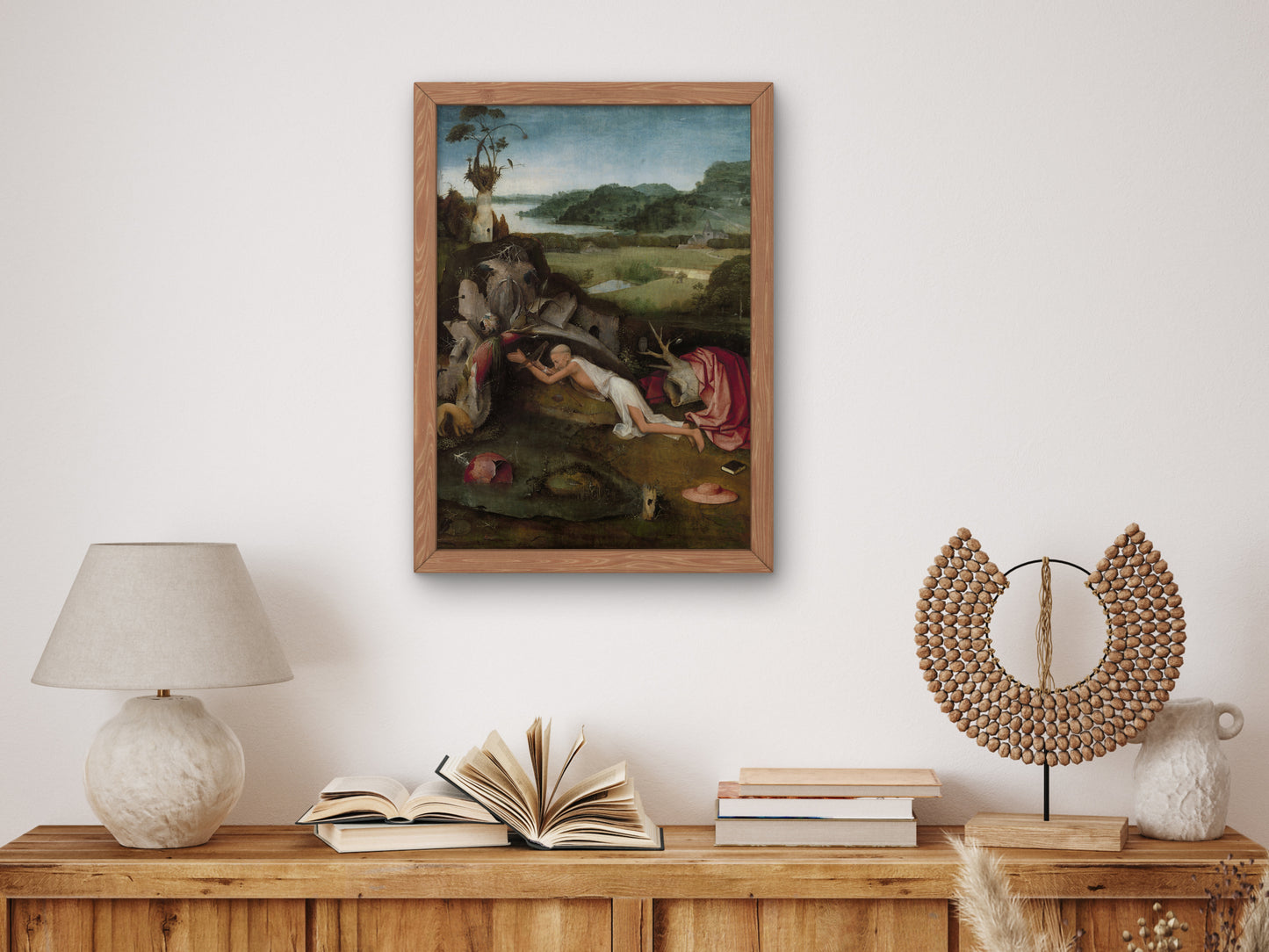 Saint Jerome by Hieronymus Bosch 1500, Wall Art Print, Fine Art Reproduction, Museum Quality Decor, Poster