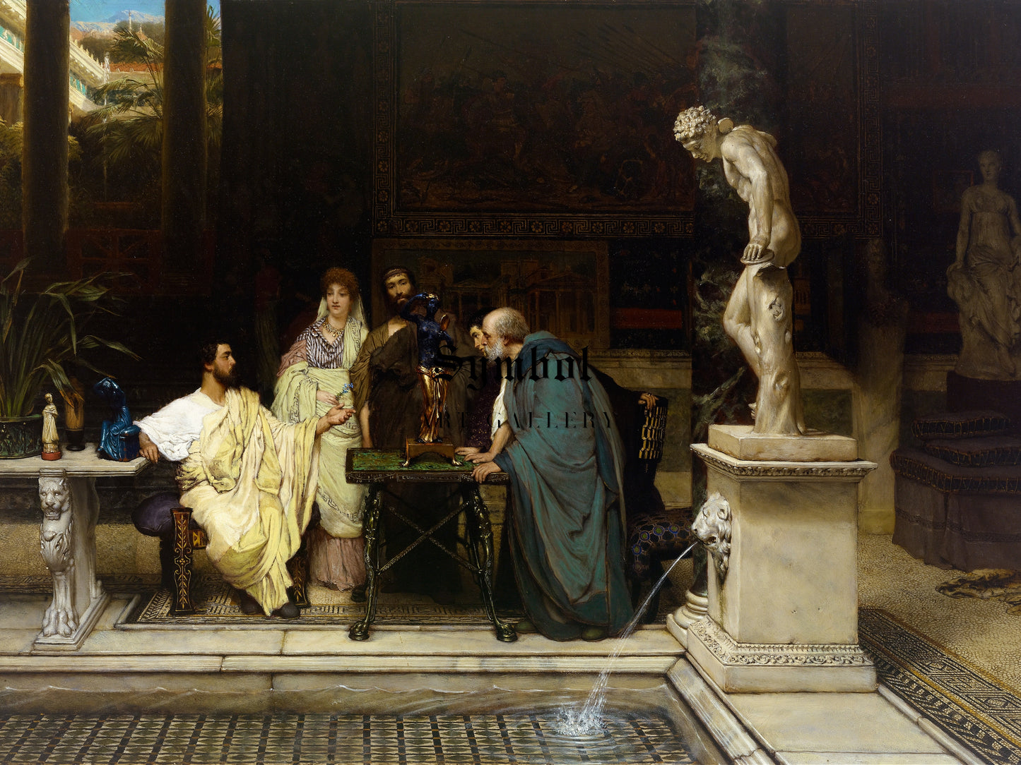 An Art Lover by Lawrence Alma Tadema 1868, Wall Art Print, Fine Art Reproduction, Museum Quality Decor, Poster