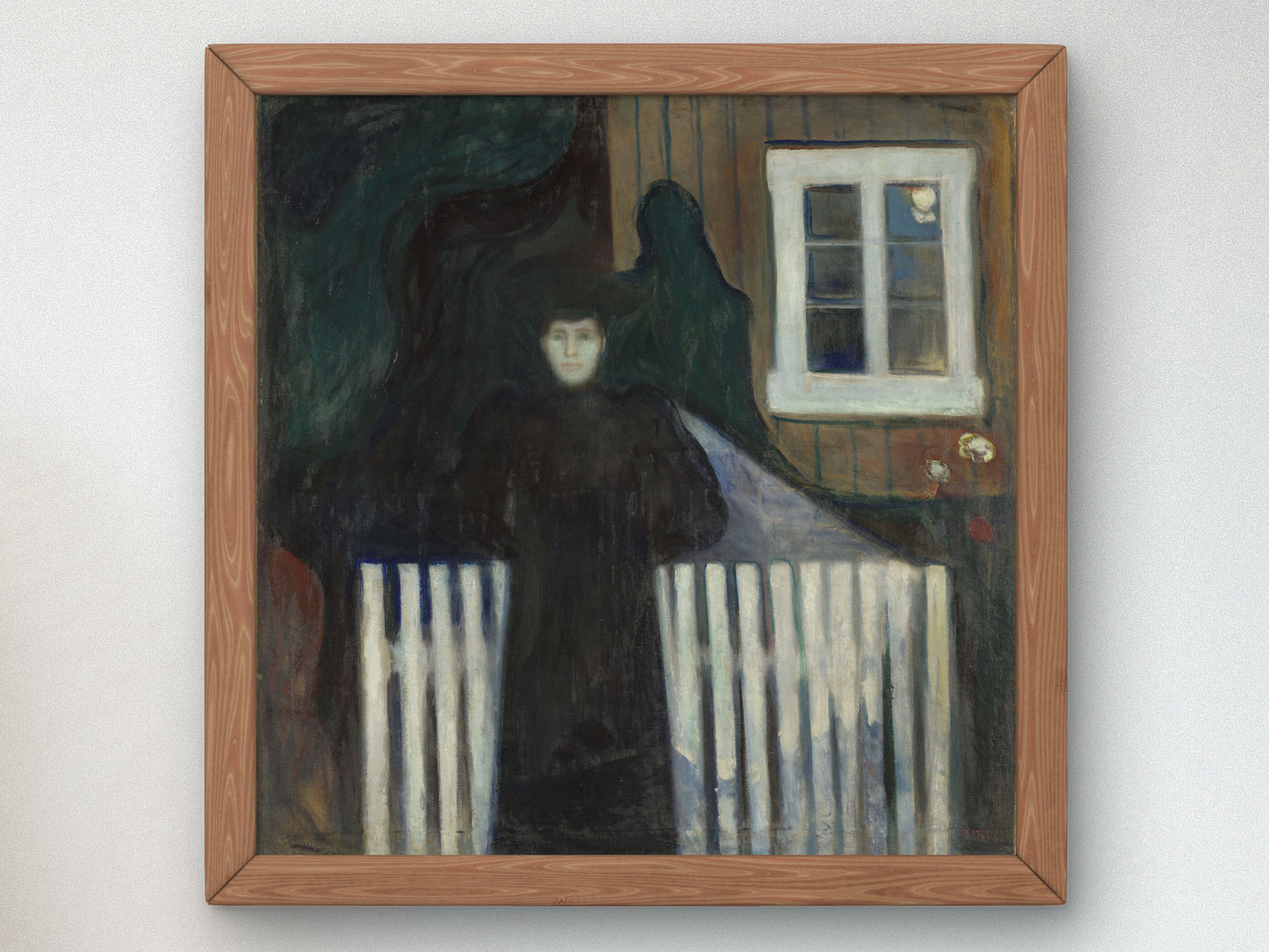 Moonlight by Edvard Munch 1893, Wall Art Print, Fine Art Reproduction, Museum Quality Decor, Poster