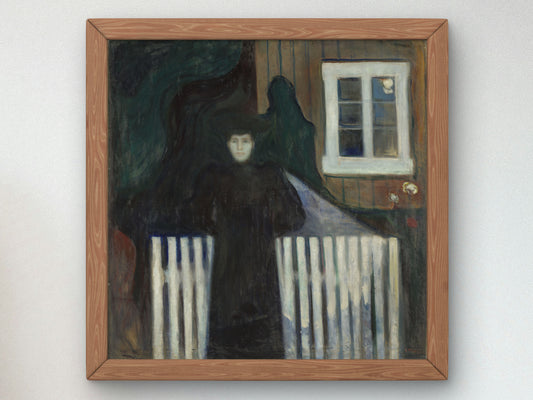 Moonlight by Edvard Munch 1893, Wall Art Print, Fine Art Reproduction, Museum Quality Decor, Poster