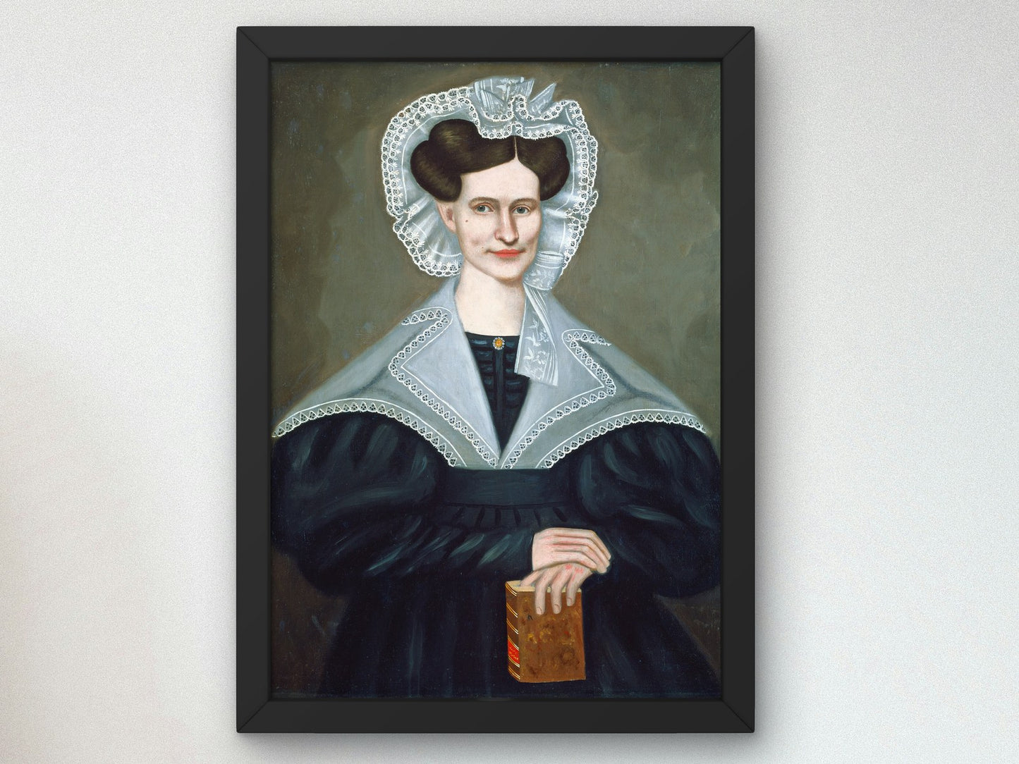 Mrs. Harlow A. Pease by Erastus Salisbury Field 1837, Wall Art Print, Fine Art Reproduction, Museum Quality Decor, Poster