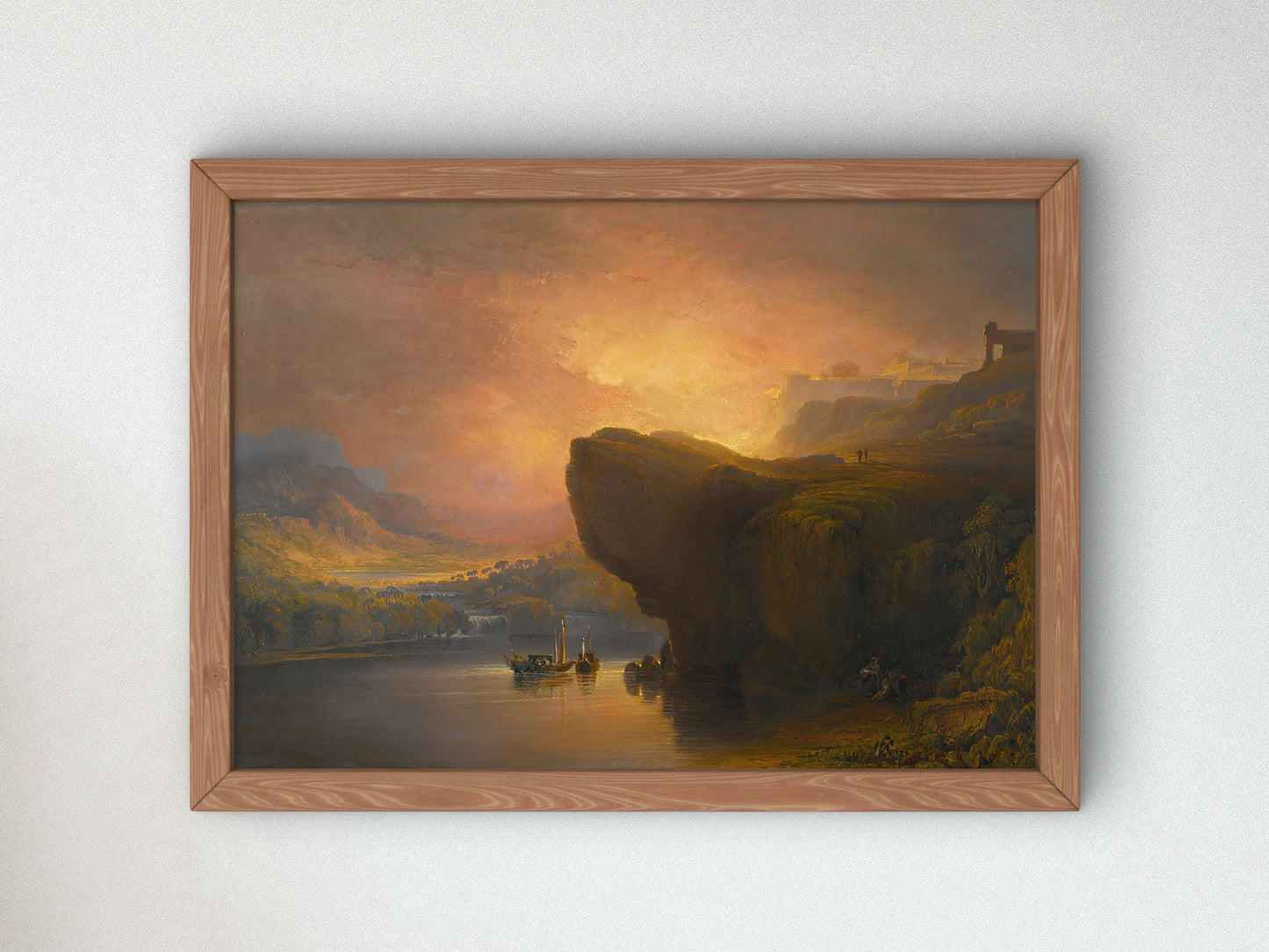 The City of God and the Waters of Life by John Martin, Wall Art Print, Fine Art Reproduction, Museum Quality Decor, Poster