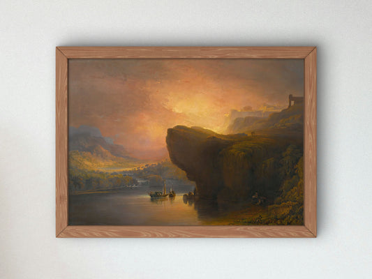 The City of God and the Waters of Life by John Martin, Wall Art Print, Fine Art Reproduction, Museum Quality Decor, Poster