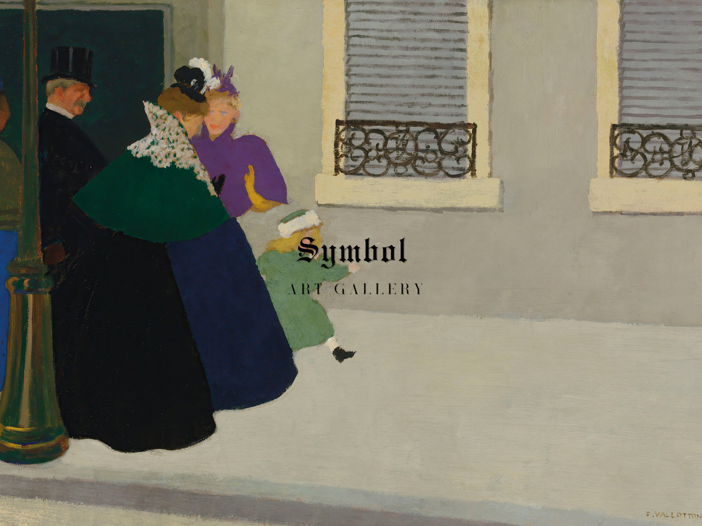 On a Walk by Félix Vallotton, Wall Art Print, Fine Art Reproduction, Museum Quality Decor, Poster