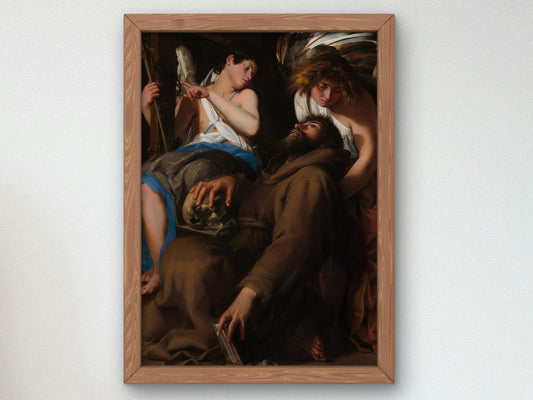 The Ecstasy of Saint Francis by Giovanni Baglione 1601, Wall Art Print, Fine Art Reproduction, Museum Quality Decor, Poster