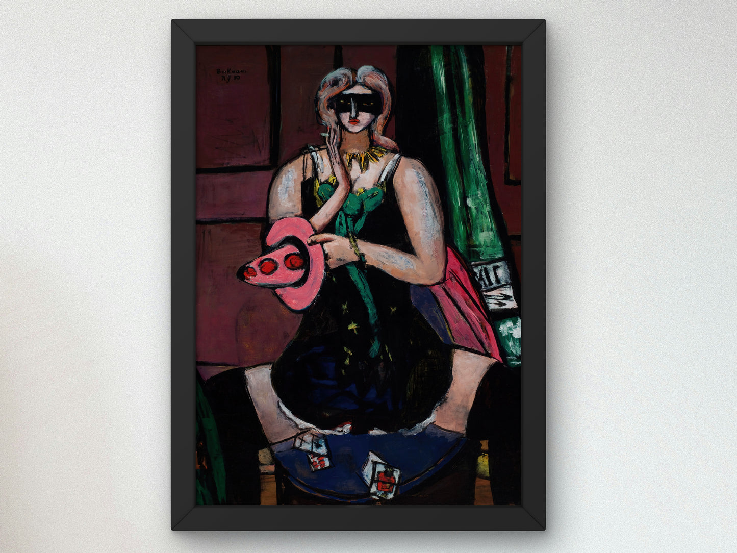 Columbine by Max Beckmann 1950, Wall Art Print, Fine Art Reproduction, Museum Quality Decor, Poster