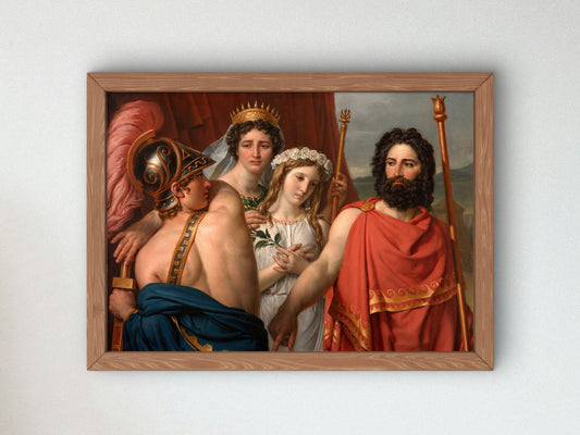 Anger of Achilles by Jacques Louis David 1819, Wall Art Print, Fine Art Reproduction, Museum Quality Decor, Poster