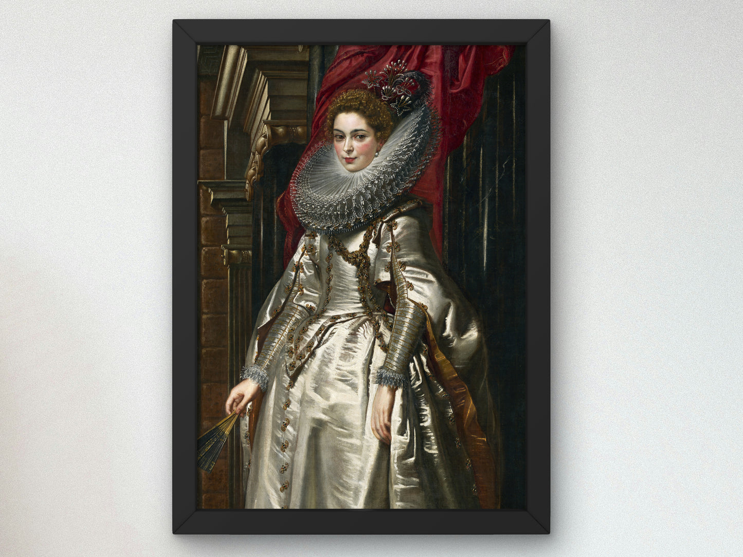 Marchesa Brigida Spinola Doria by Peter Paul Rubens 1606, Wall Art Print, Fine Art Reproduction, Museum Quality Decor, Poster