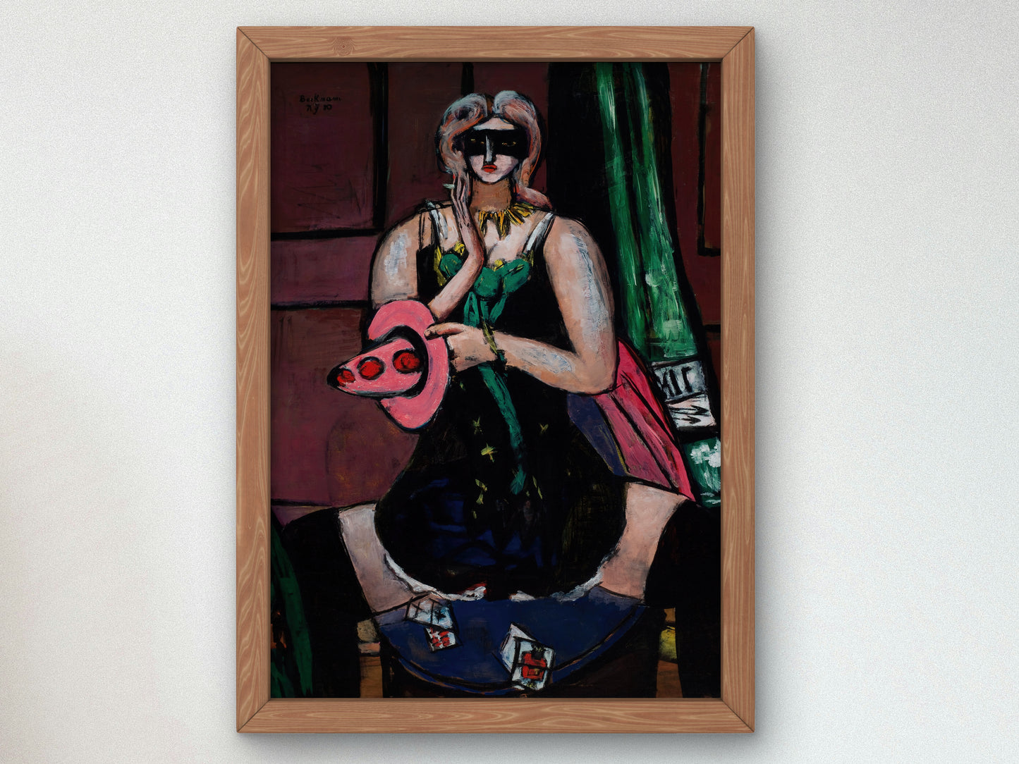 Columbine by Max Beckmann 1950, Wall Art Print, Fine Art Reproduction, Museum Quality Decor, Poster