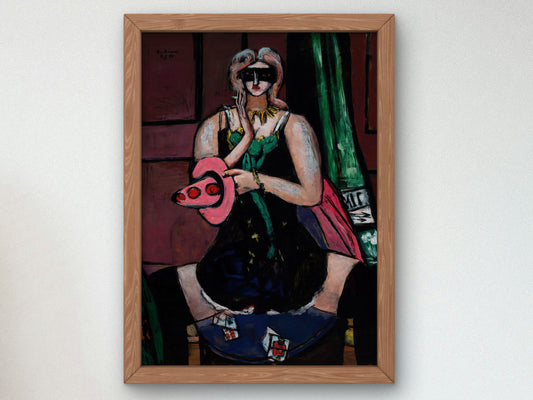 Columbine by Max Beckmann 1950, Wall Art Print, Fine Art Reproduction, Museum Quality Decor, Poster