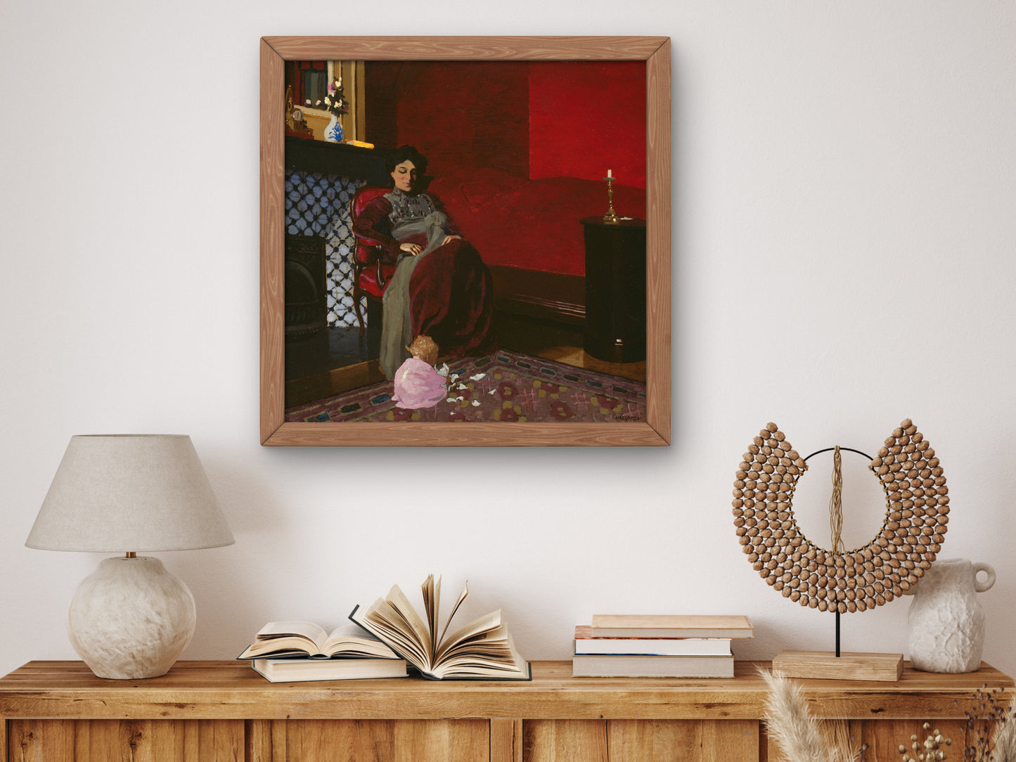 The Red Room by Félix Vallotton 1899, Wall Art Print, Fine Art Reproduction, Museum Quality Decor, Poster