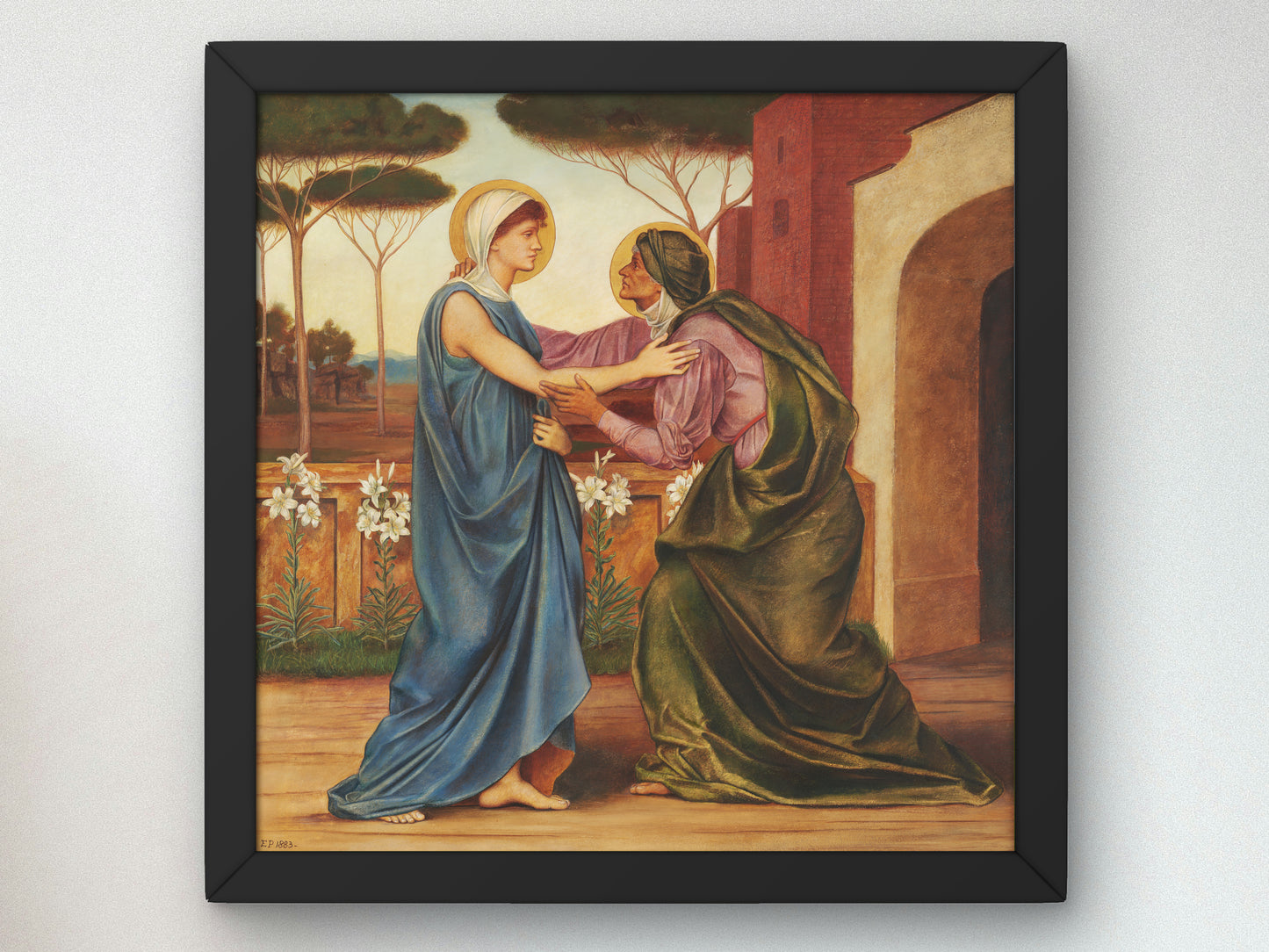 The Salutation by Evelyn De Morgan 1883, Wall Art Print, Fine Art Reproduction, Museum Quality Decor, Poster