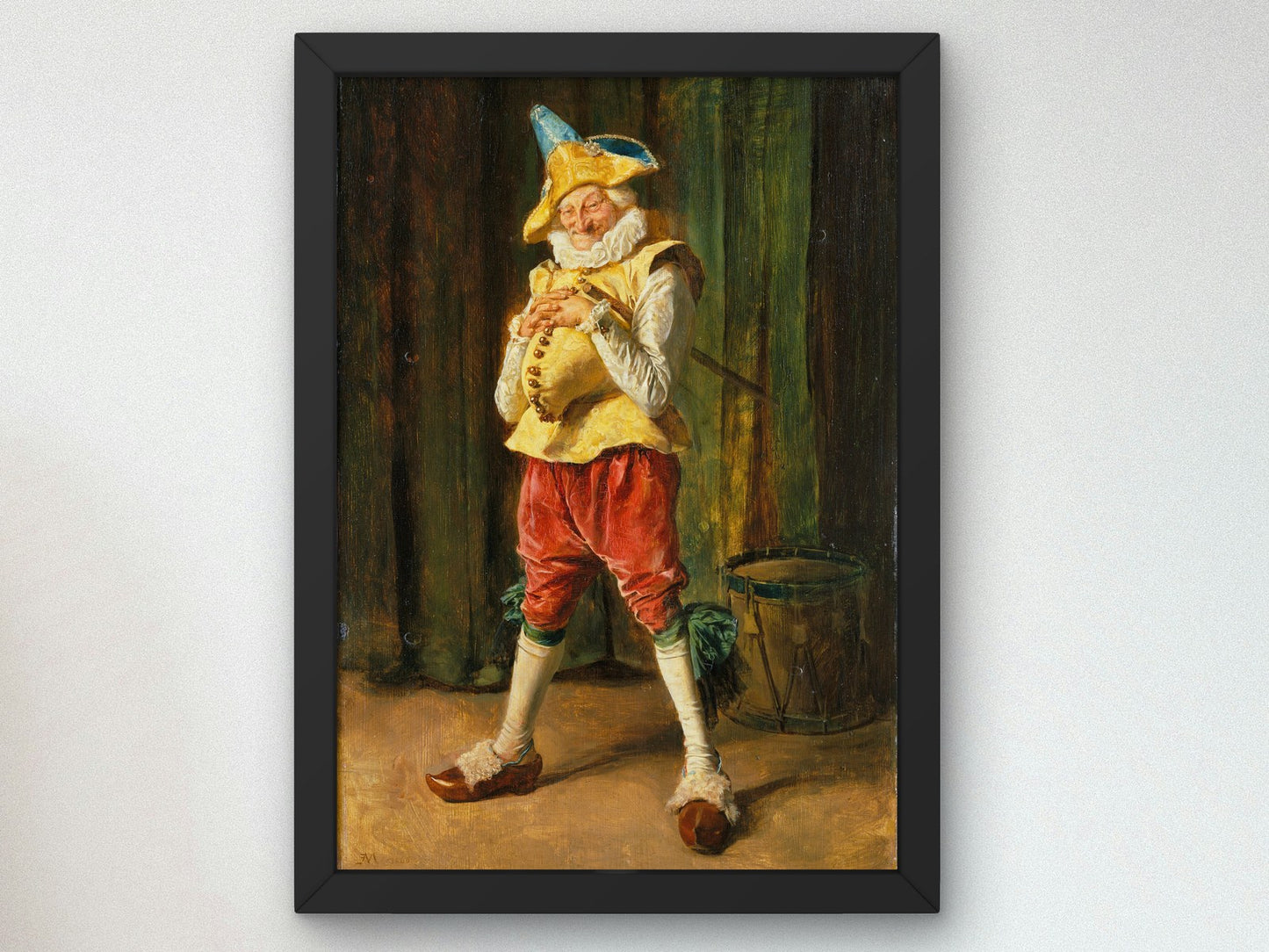 Polichinelle by Ernest Meissonier 1860, Wall Art Print, Fine Art Reproduction, Museum Quality Decor, Poster