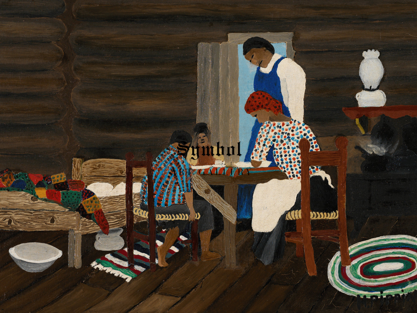 Giving Thanks by Horace Pippin 1942, Wall Art Print, Fine Art Reproduction, Museum Quality Decor, Poster