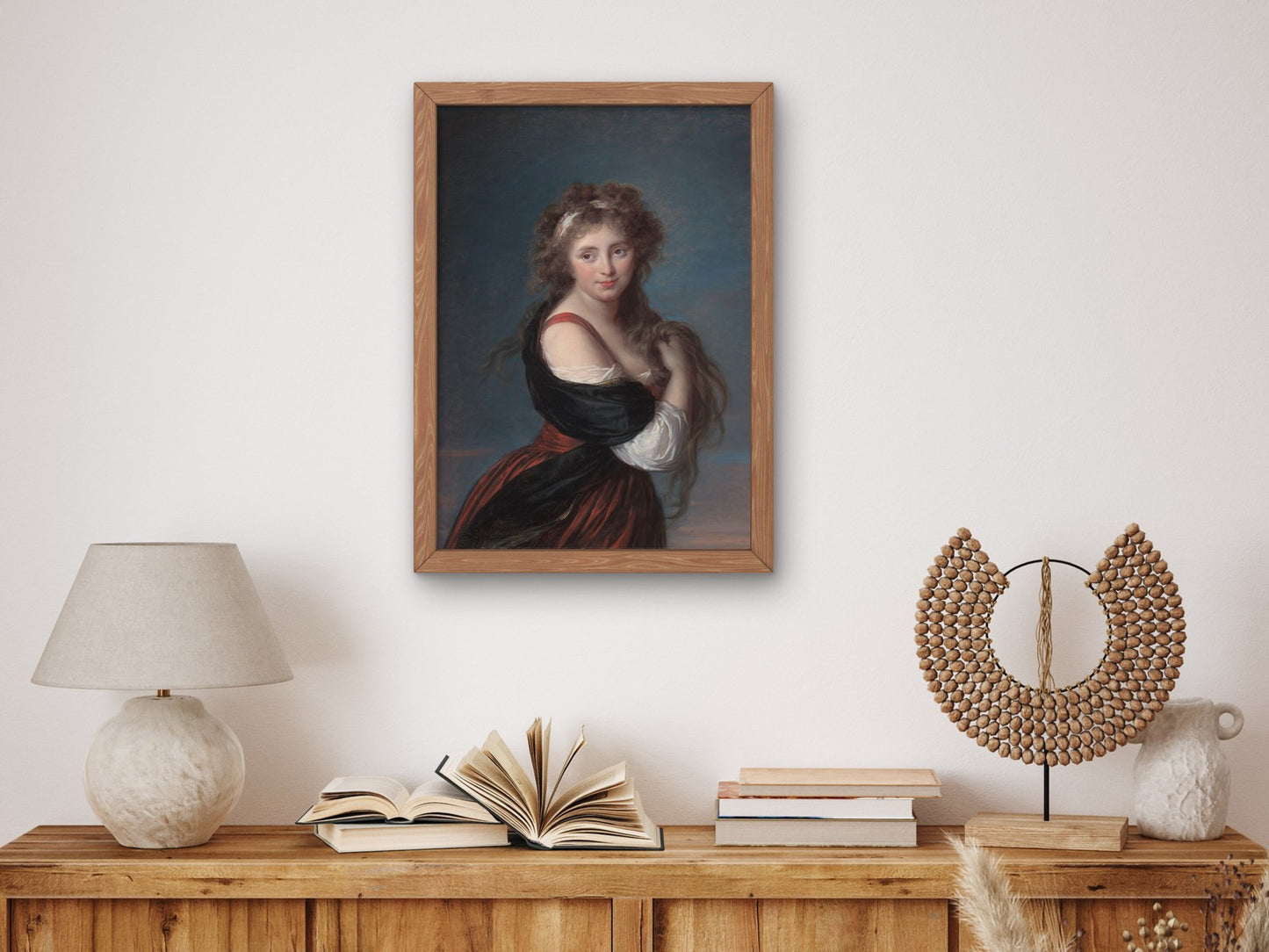 Portrait of Hyacinthe Gabrielle Roland Marchioness Wellesley by Élisabeth Vigée Le Brun 1790, Wall Art Print, Fine Art Reproduction