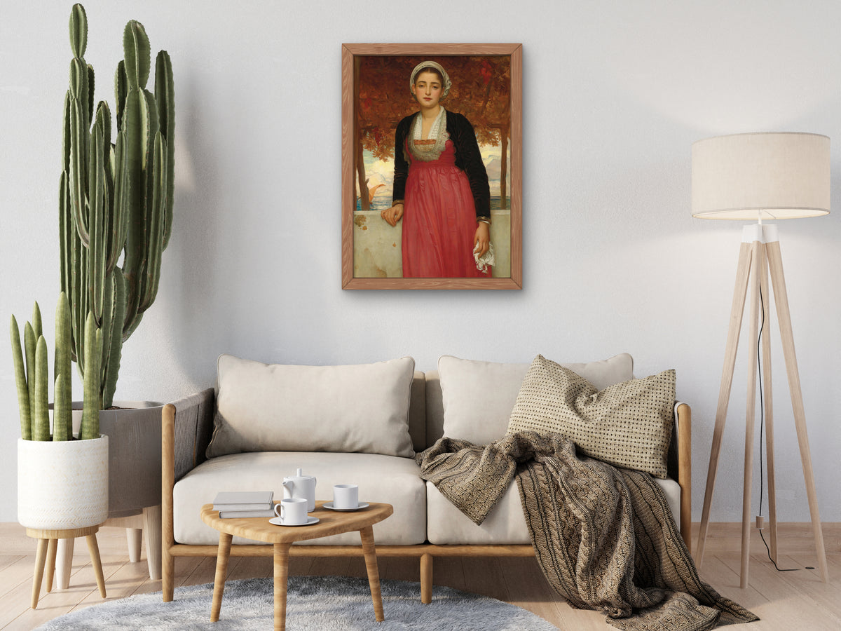 Amarilla by Frederic Leighton 1883, Wall Art Print, Fine Art Reproduction, Museum Quality Decor, Poster