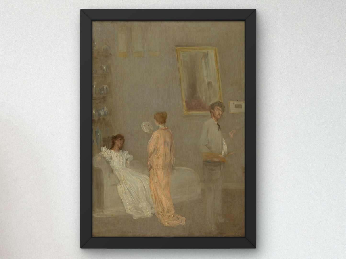 The Artist in His Studio by James McNeill Whistler 1865, Wall Art Print, Fine Art Reproduction, Museum Quality Decor, Poster