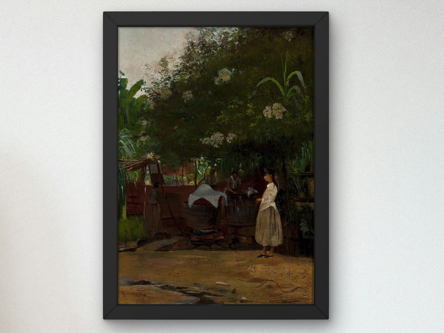 Landscape with Figure by Eliseu Visconti 1890, Wall Art Print, Fine Art Reproduction, Museum Quality Decor, Poster