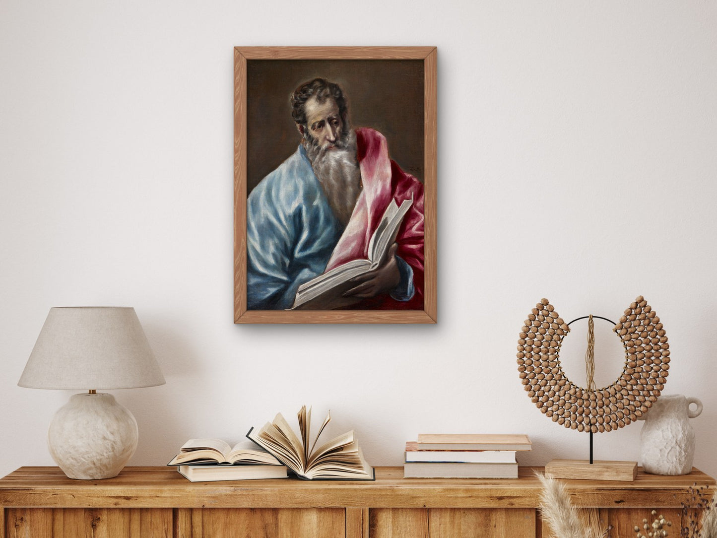 Saint Matthew by El Greco 1610, Wall Art Print, Fine Art Reproduction, Museum Quality Decor, Poster