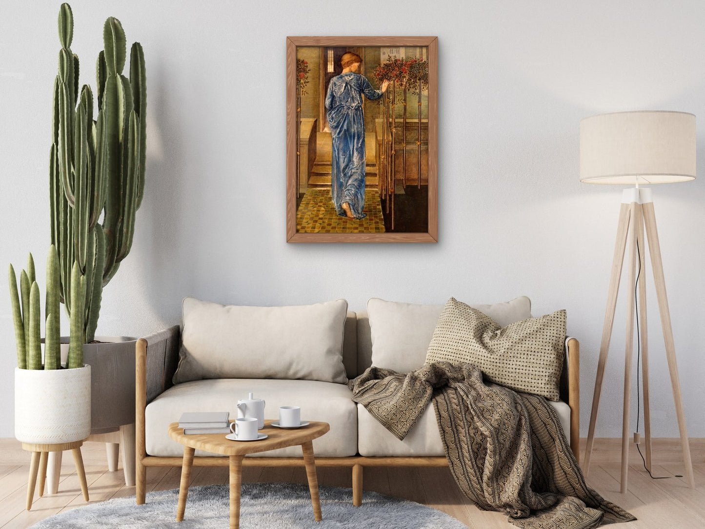 Studio for Garland Weavers by Edward Burne Jones 1866, Wall Art Print, Fine Art Reproduction, Museum Quality Decor, Poster