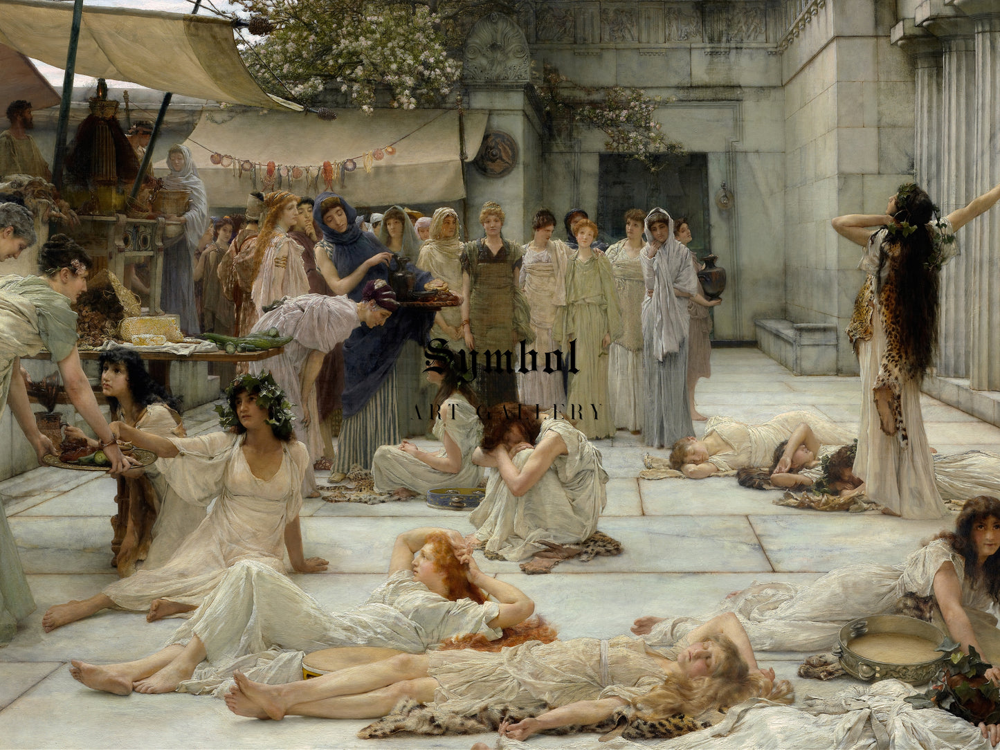 The Women of Amphissa by Lawrence Alma Tadema 1887, Wall Art Print, Fine Art Reproduction, Museum Quality Decor, Poster