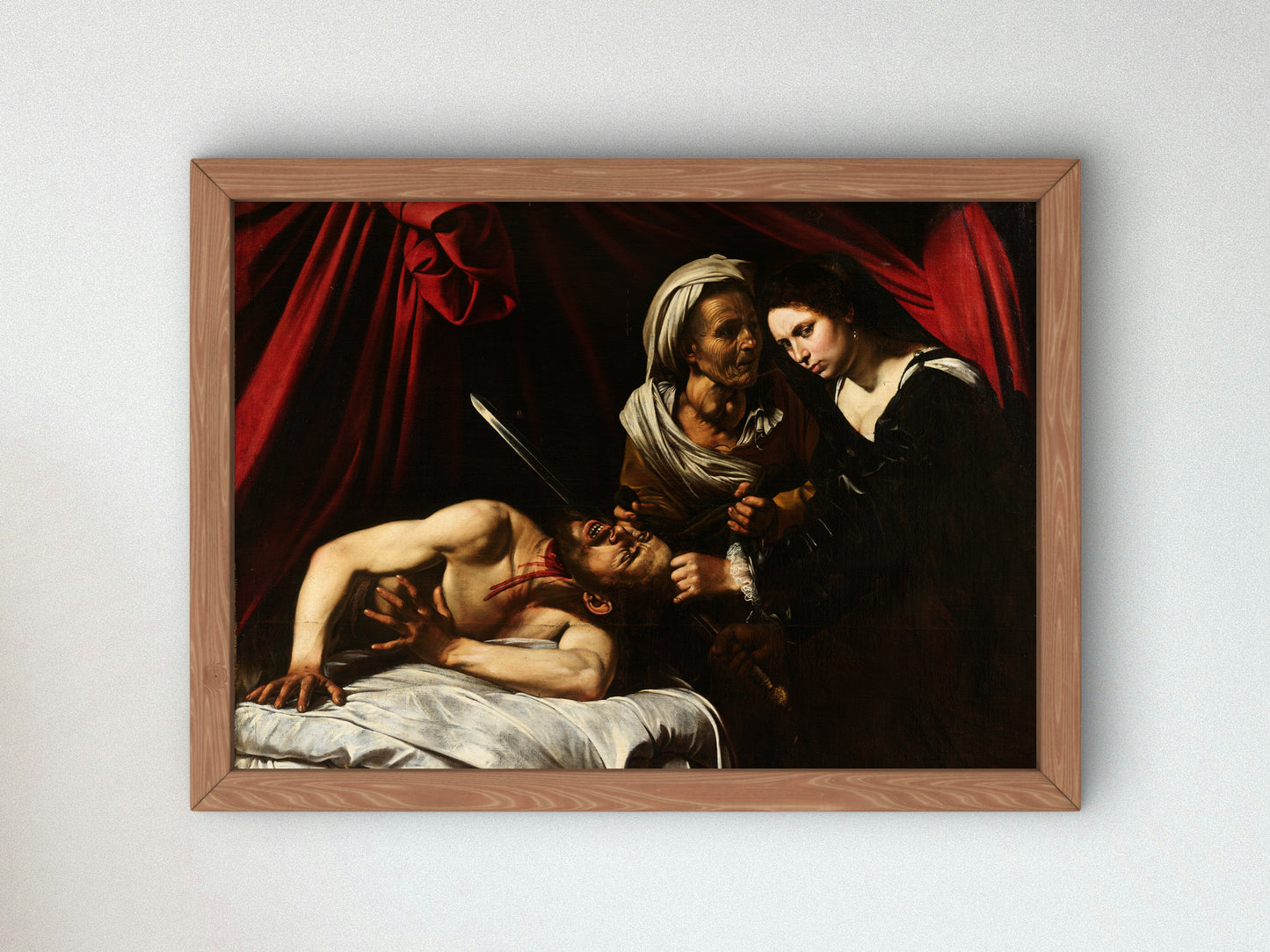 Judith Beheading Holofernes by Caravaggio 1598, Wall Art Print, Fine Art Reproduction, Museum Quality Decor, Poster