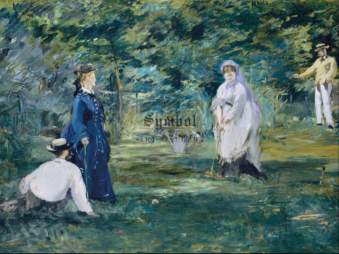 A Game of Croquet by Édouard Manet 1873, Wall Art Print, Fine Art Reproduction, Museum Quality Decor, Poster