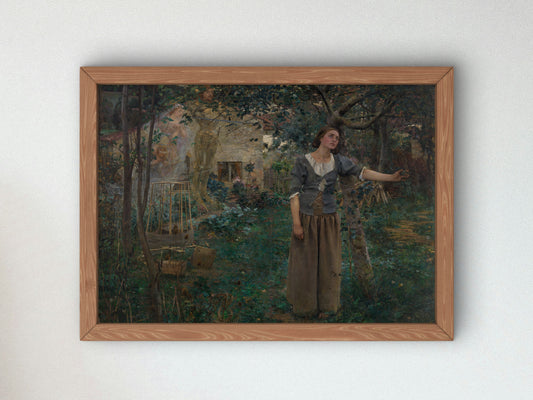 Joan of Arc by Jules Bastien Lepage 1879, Wall Art Print, Fine Art Reproduction, Museum Quality Decor, Poster